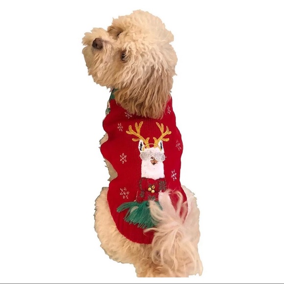 llama dog sweater